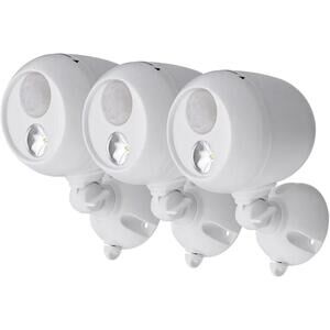 Set of 3 Outdoor Motion Sensor Security Floodlight - 3 Pack